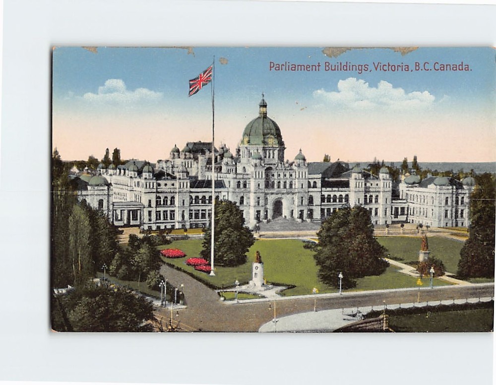Postcard Parliament Buildings Victoria BC Canada