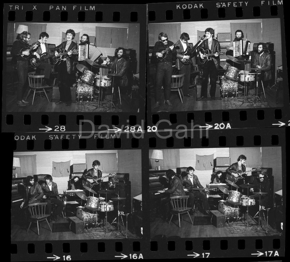 '69 The Band Rehearsal Woodstock NY Americana Folk Rock 35mm 4 Negative Lot B743