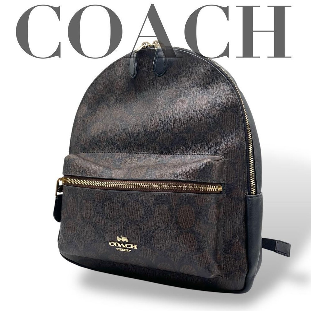 Coach Signature PVC Brown Backpack G0606777 Authentic Design