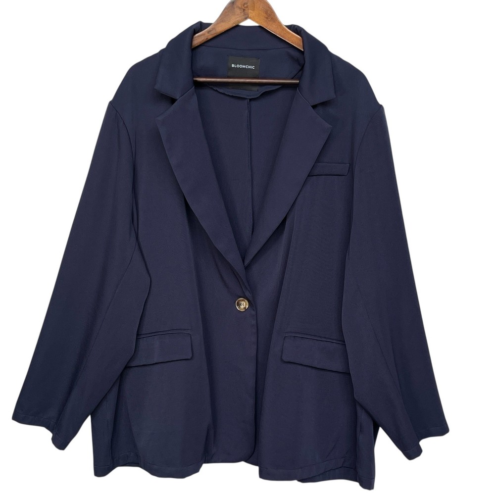 Bloomchic Blazer Jacket US 26 Plus Size Navy Business Casual Career