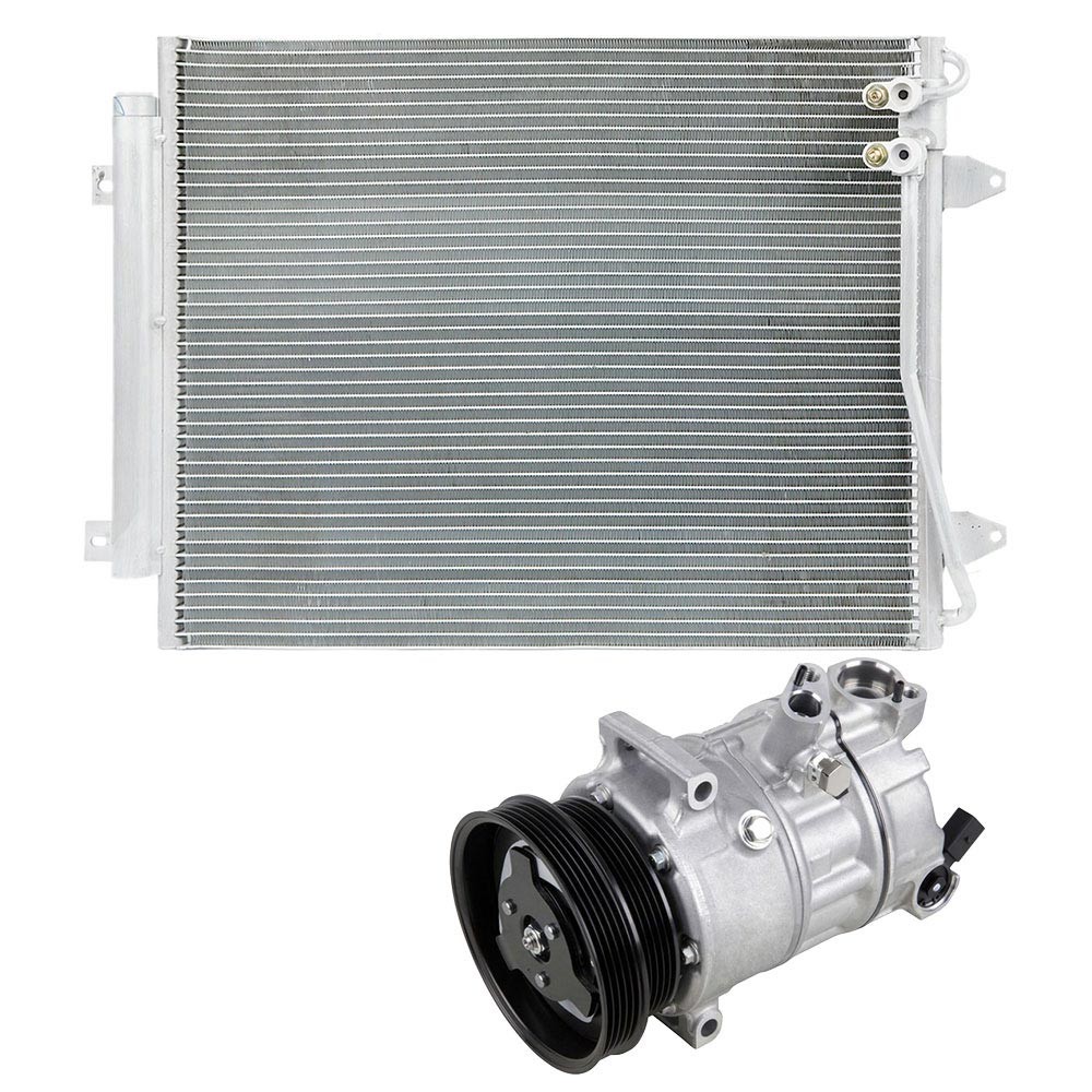 For VW Passat 2.5L 2012 2013 2014 OEM AC Compressor w/ A/C Condenser & Drier DAC