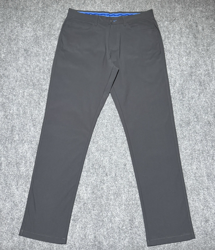 Twillory Pants Men 34x34 Tag Tailored Fit Grey AIR Pant Technical 32