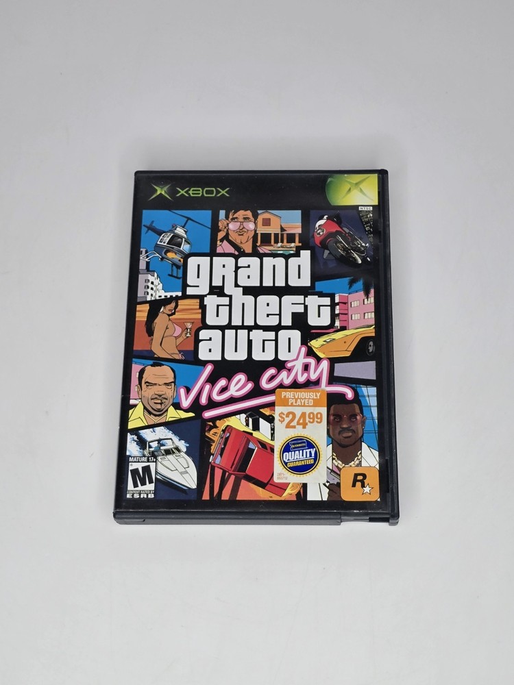 Grand Theft Auto: Vice City (Microsoft Original Xbox, 2003) Tested & Working