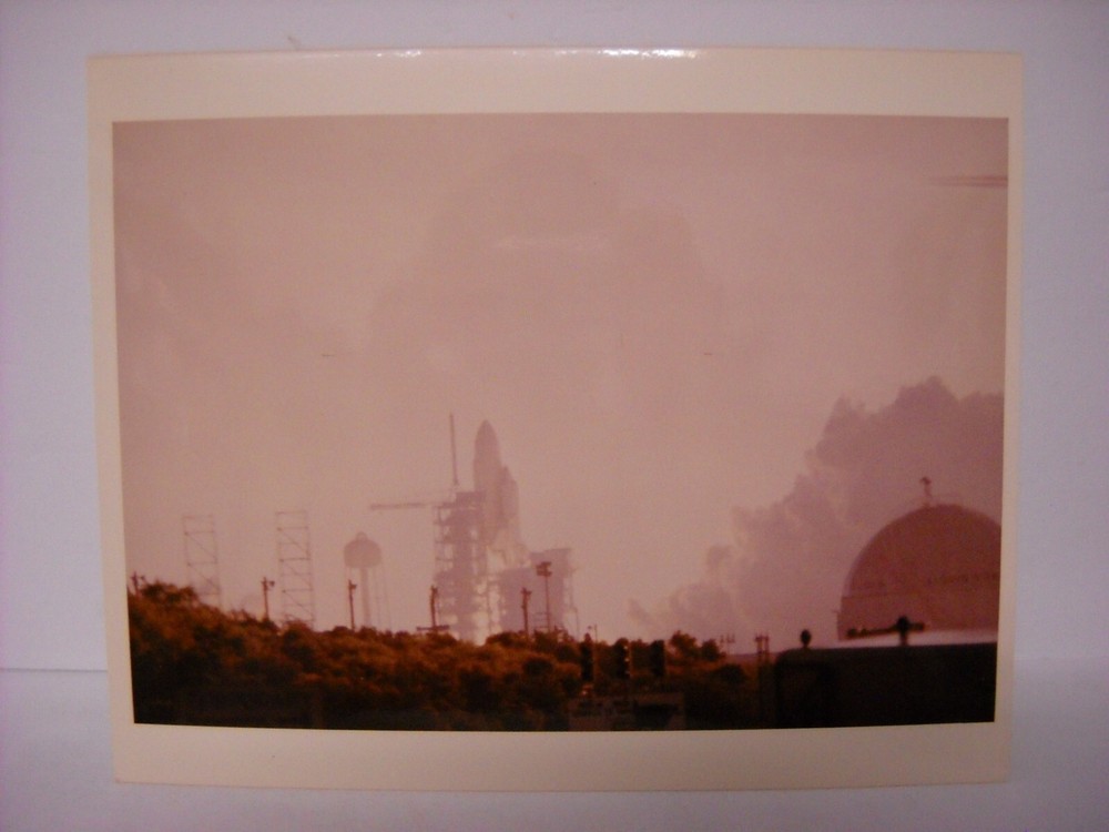 Vintage Photo NASA Space Shuttle Columbia, Kodak Photo, Launching from KSC