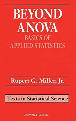Beyond ANOVA (Chapman & Hall/CRC - Hardcover, by Miller Jr. Rupert - Acceptable