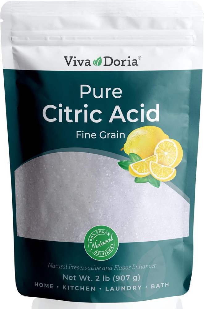 Pure Citric Acid Food Grade Fine Grain 2 Lb Cleaning Cooking Bulk