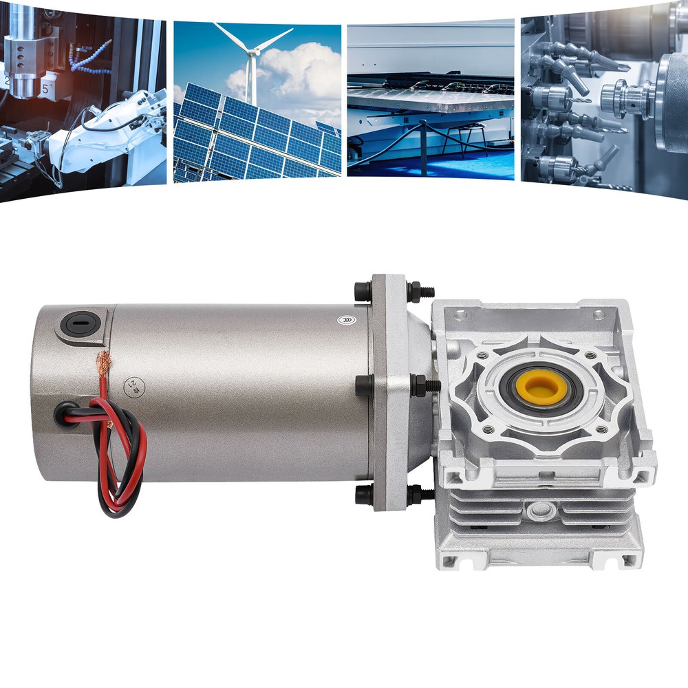 24V DC Motor 300W DC Worm Gear Motor with self-Locking Speed Adjustable DC Motor