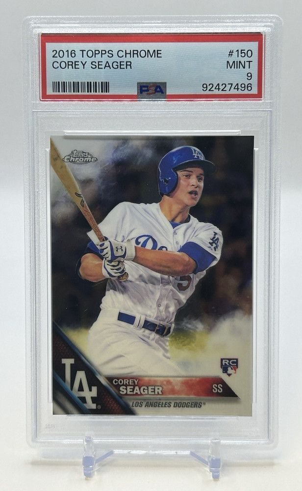 2016 Topps Chrome - Corey Seager #150 (RC) - PSA 9