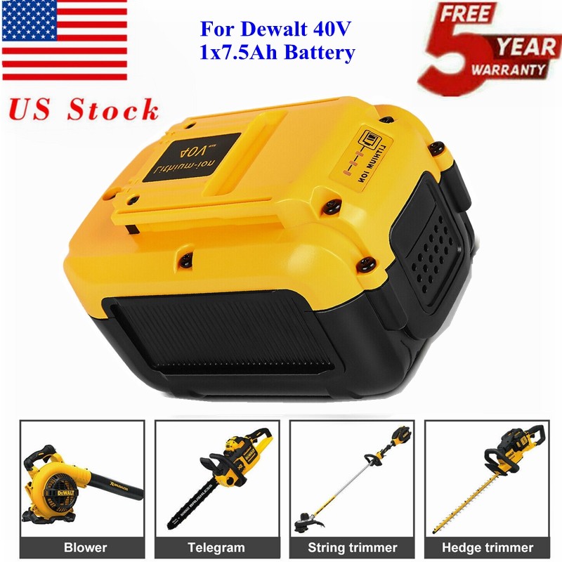 40V 7.5Ah/5.0Ah/12Ah Battery For DeWalt DCB404 DCB406 DCB407 DCB114 DCB116 Tools