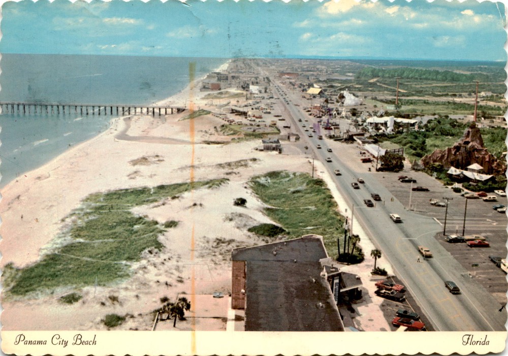 Panama City Beach, Florida, Miracle Strip Tower, Tampa, Williamsburg, Postcard