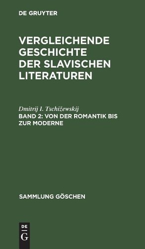 Dmitrij I Tschizewskij Von Der Romantik Bis Zur Moderne (Hardback)