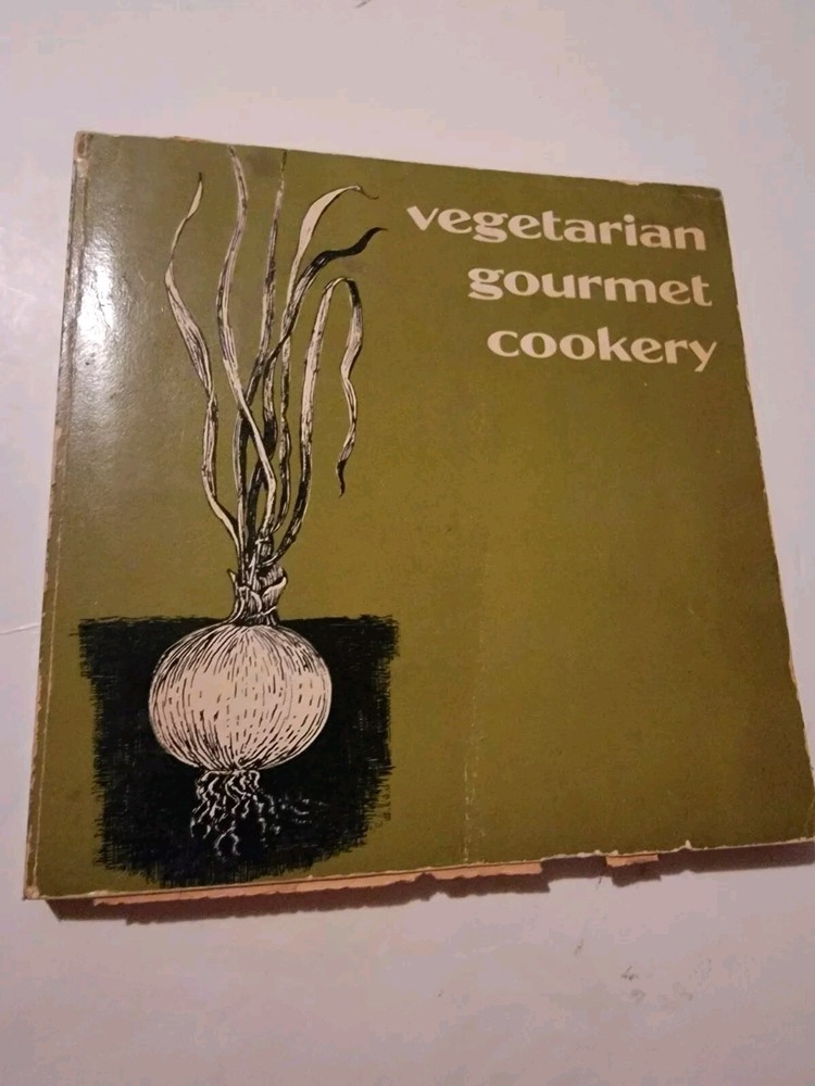 Vegetarian Gourmet Cookery Alan Hooker Vintage 1974 Hand Drawn Illustrations