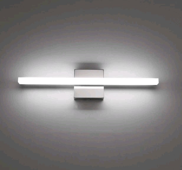 Combuh Modern Bathroom Light Fixtures Over Mirror, 16 Inch IP44 9W Chrome