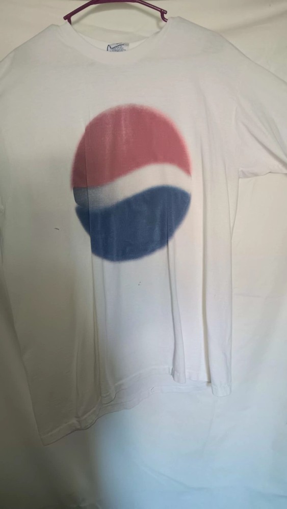 Vintage Nos Pepsi Promo Tshirt Tee L/Xl 90s Art