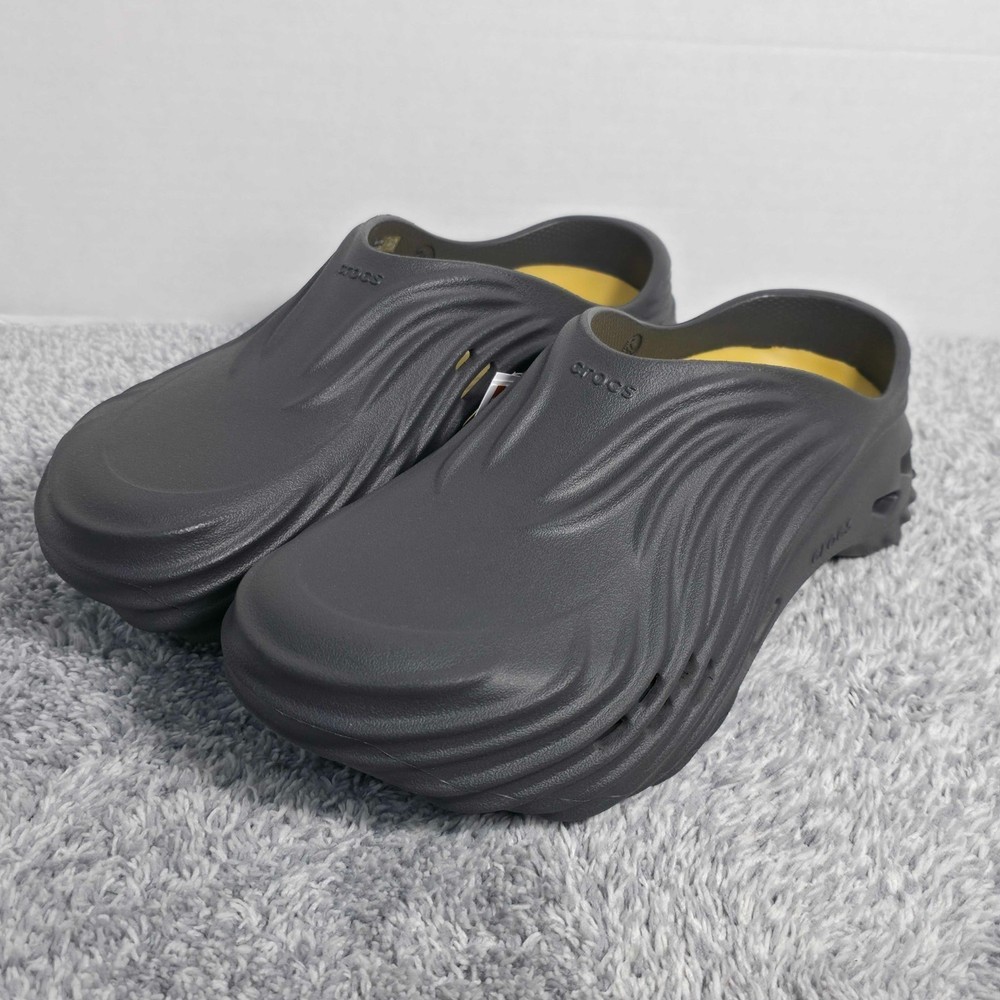 Crocs Echo Wave Clogs Men's Size 11 Black Sand Slip-On Shoes 210521-0LD NEW
