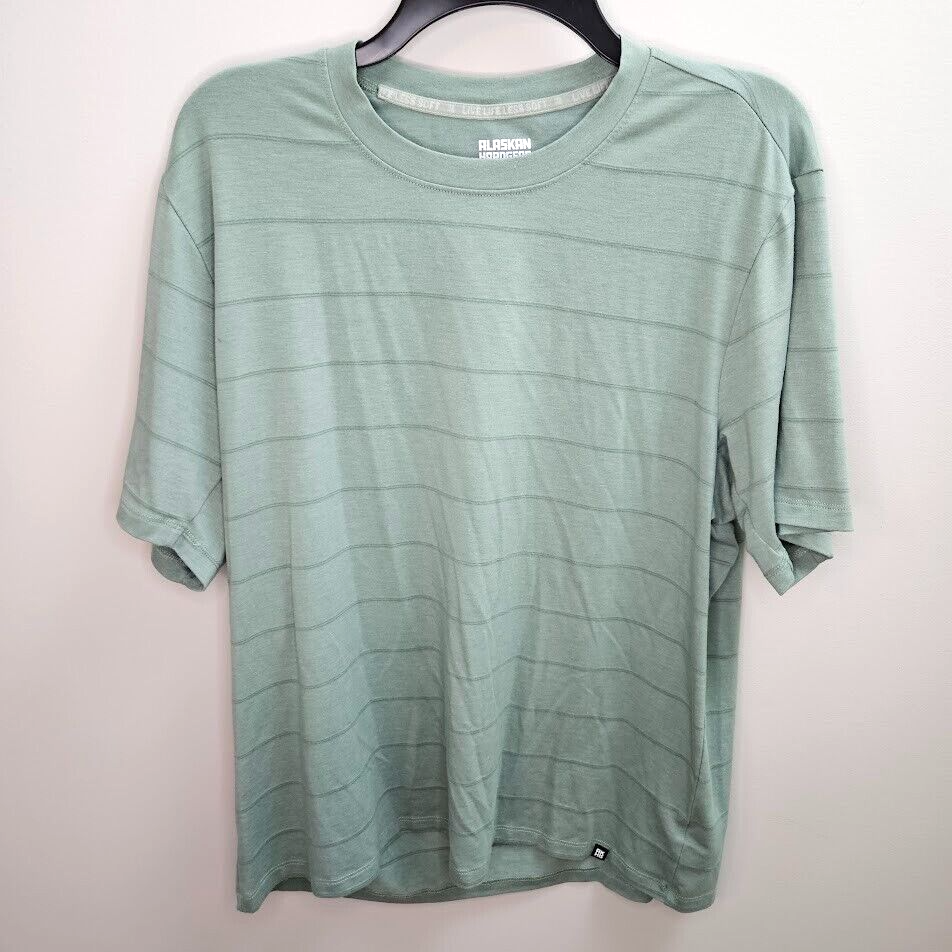 Alaskan Hardgear Shirt Men's L Green Short Sleeve Standard Fit Duluth Trading