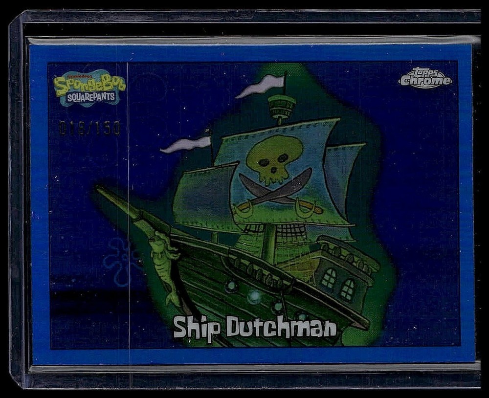 2025 Topps Chrome SpongeBob Squarepants Blue Refractor /150 - Ship Dutchman #130