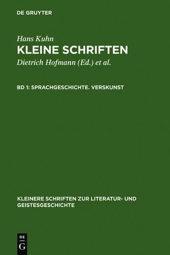 Hans Kuhn Sprachgeschichte. Verskunst (Hardback)
