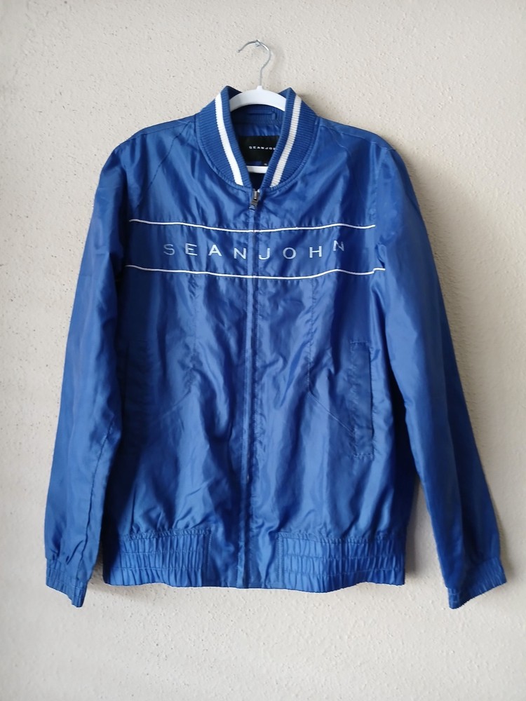 Sean John Mens Large Zip-Up Jacket 90s Hip Hop Streetwear Diddy Style