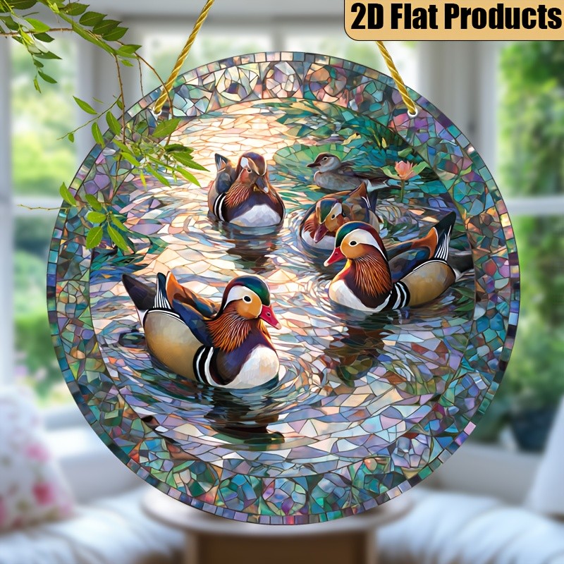 8x8 Round Acrylic Sign Summer Porch Holiday Decoration Bohemian Style