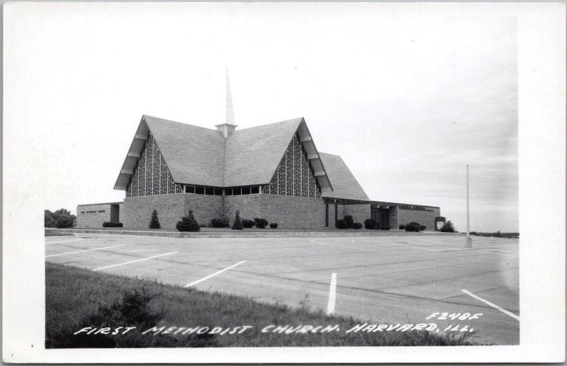 HARVARD, Illinois RPPC Photo Postcard 