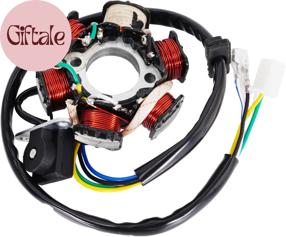 Ignition Stator Magneto 5 Wire AC 6 Pole Coil Fits for GY6 50Cc 100Cc 125Cc 150C