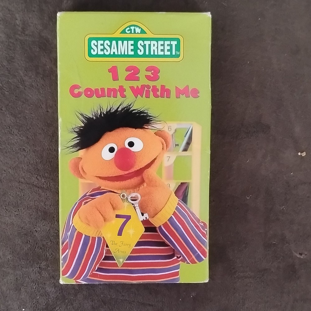Sony Wonder Sesame Street 123 Count With Me VHS NTSC Educational Family 1997