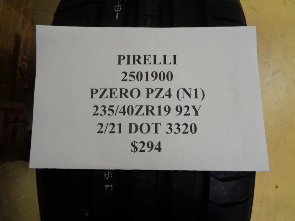 Pirelli PZero PZ4 Sport 235/40ZR19 High-Performance Tire