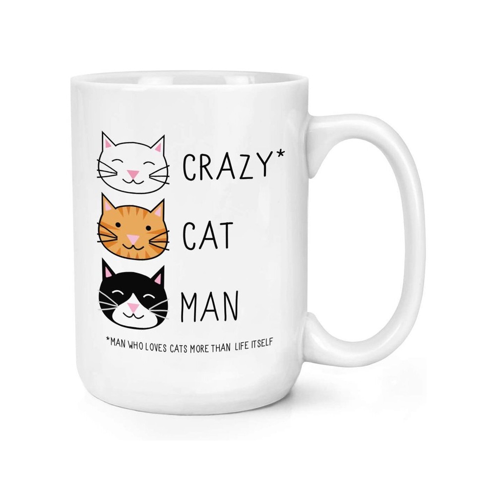 Crazy Cat Man Coffee Mug Coffee Cup Mug Large Mug Cup