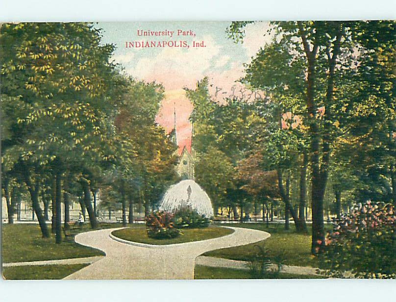 Divided-Back UNIVERSITY PARK SCENE Indianapolis Indiana IN  r8157
