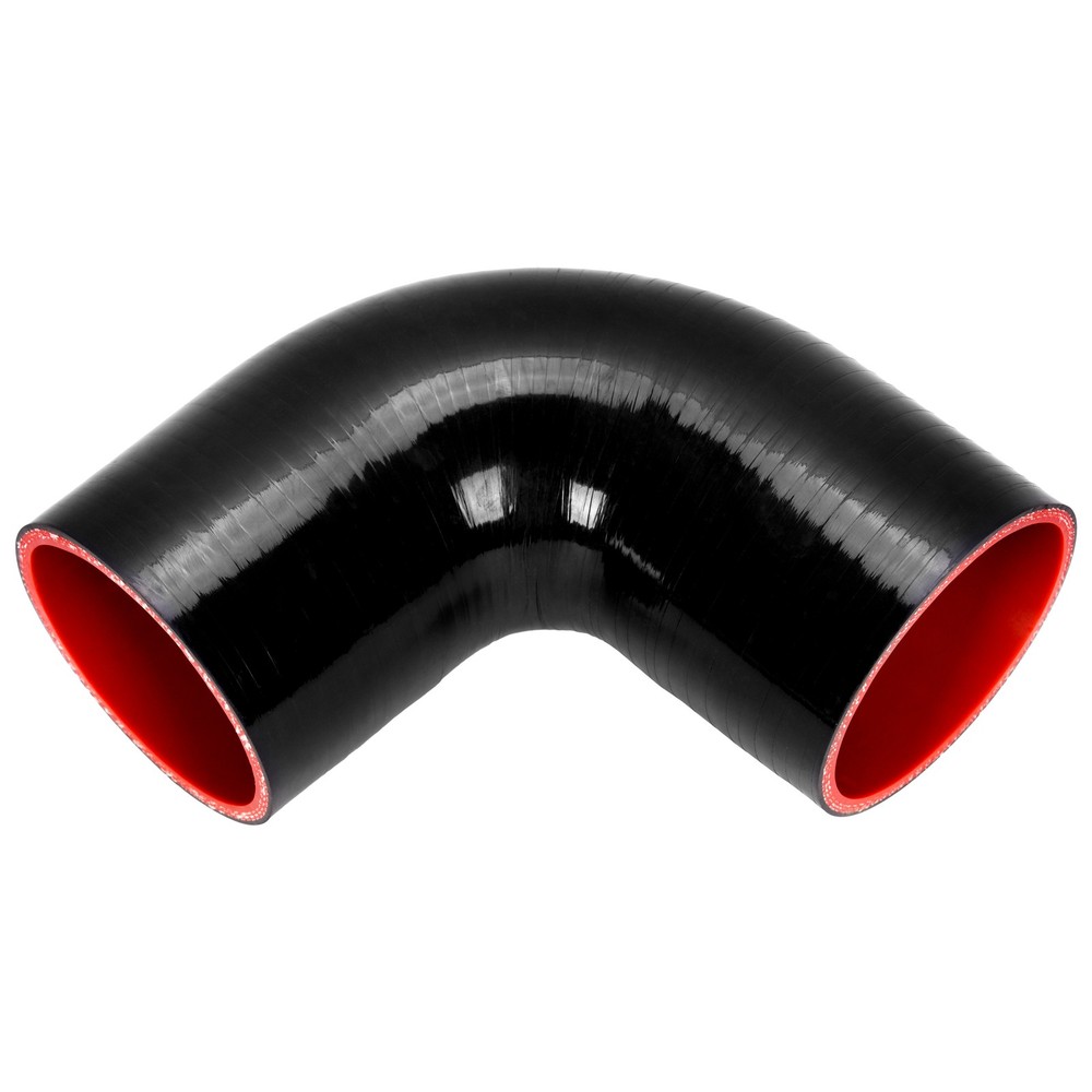 Silicone Hose 3 Inch 90° Degree Reducer  Pipe Coupler Black