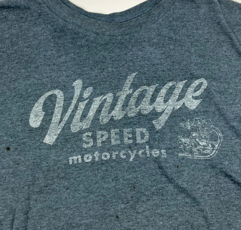 Sonoma Vintage Motorcycle Graphic T-Shirt Gray Size XL