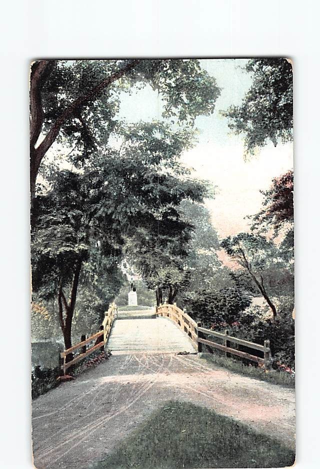 Postcard North Bridge Concord Massachusetts USA