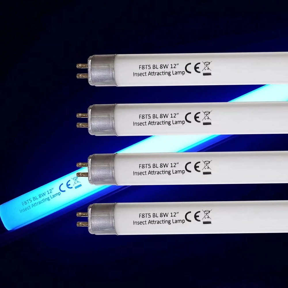 Celiwace 4 Pack T5 8 Watt F8T5 BL Black Light Bulb BL368 365nm WS108 Replacement