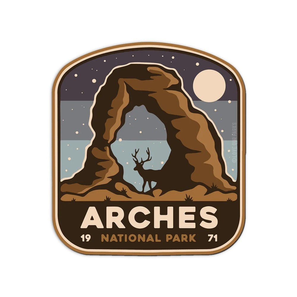 Arches National Park weatherproof vinyl decal bumper sticker
