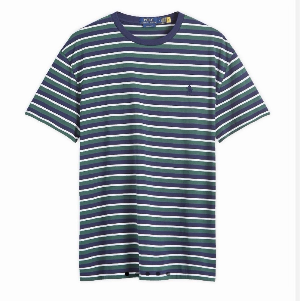 New Polo Ralph Lauren Men's Classic Fit Crew-Neck T-Shirt 2XB Green Blue Pine