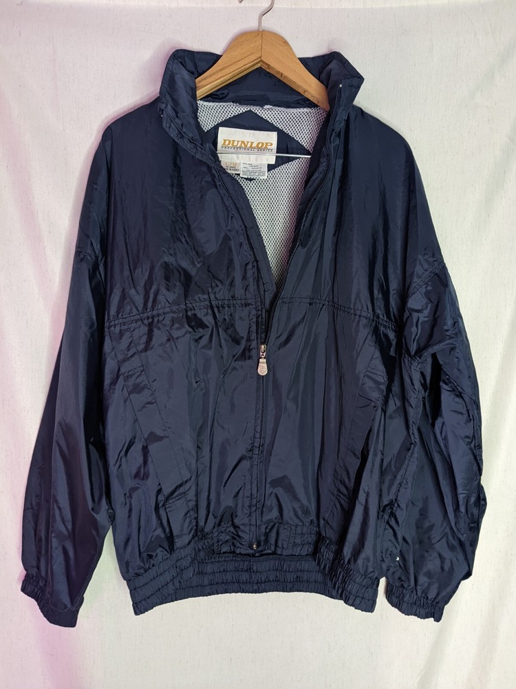 DUNLOP Professional Series Vintage Work Windbreaker Jacket With Hood Mens Large