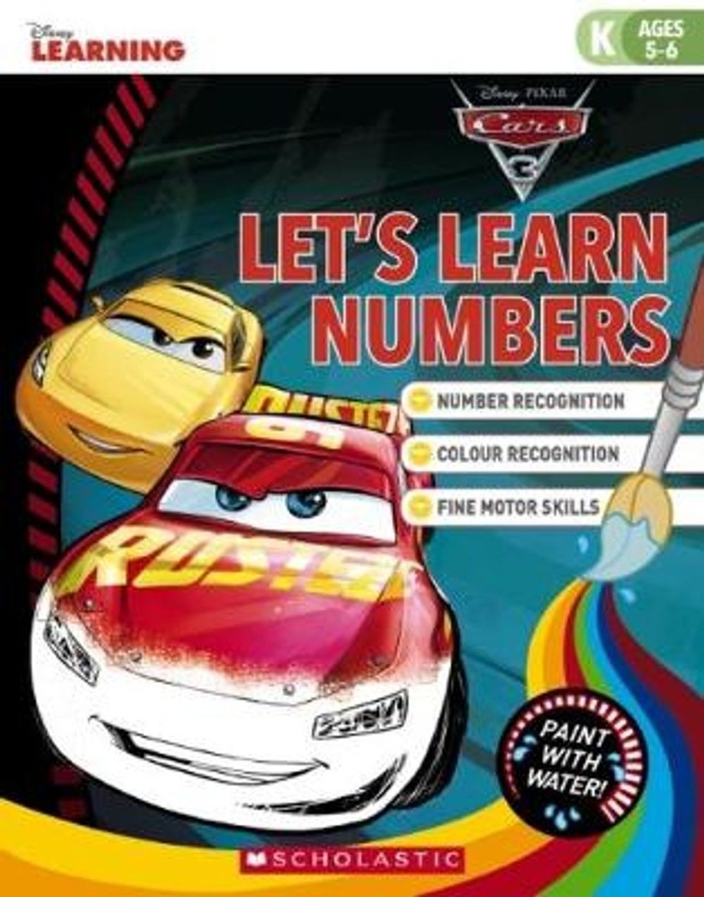 Disney Learning: Cars 3 Let's Learn Numbers Paint with Water (English) Paperback