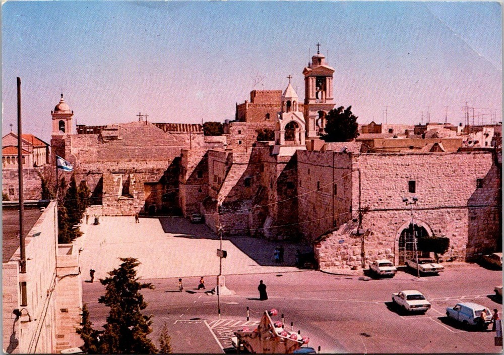 Vintage Bethlehem Church of the Nativity Holy Land Postcard [AB]