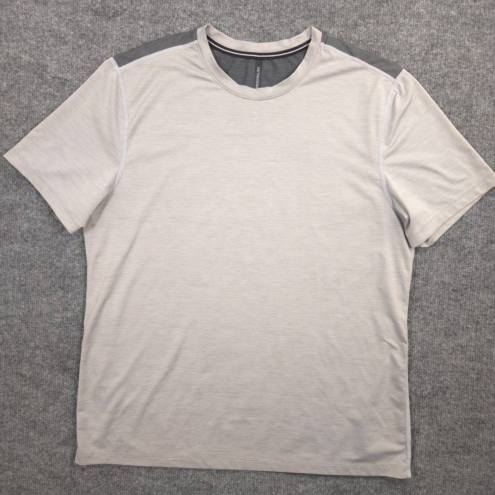 Ten Thousand Versatile Shirt Mens Large Gray Colorblock Performance Short Sleeve