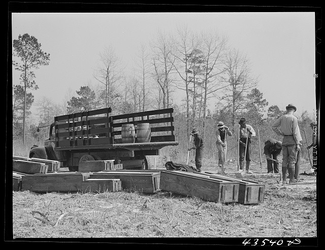 Bonneau South Carolina 1941 Cemetery Relocation New Graves Santee-Cooper Basin