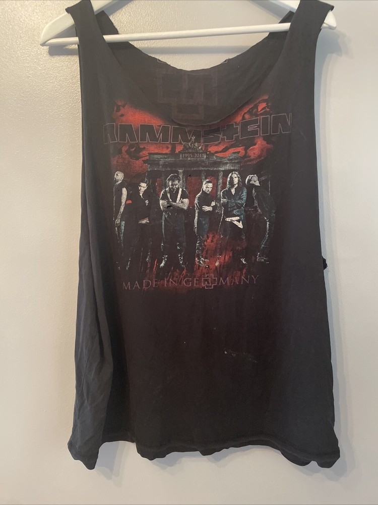 2012 Rammstein Shirt Europe Tour T Shirt Modified