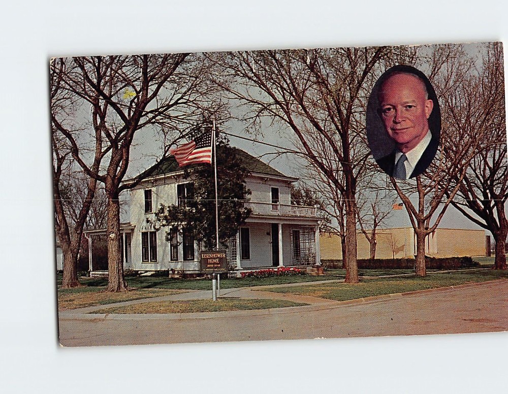 Postcard Eisenhower Home And Museum Abilene Kansas USA