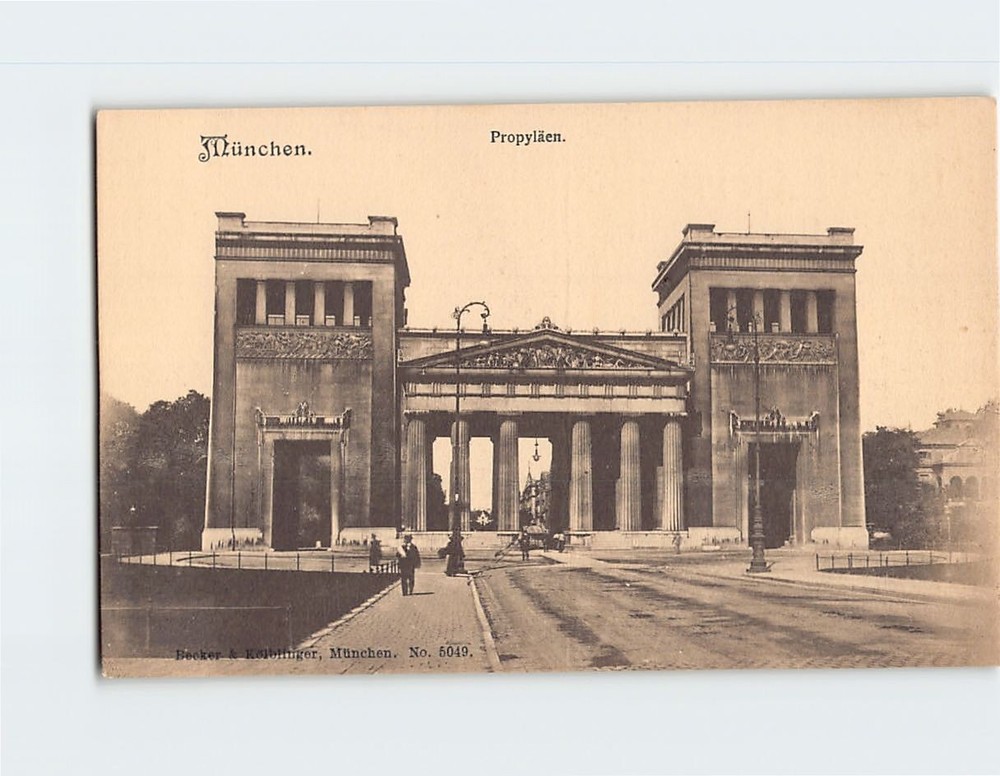 Postcard Propylaea Munich Germany