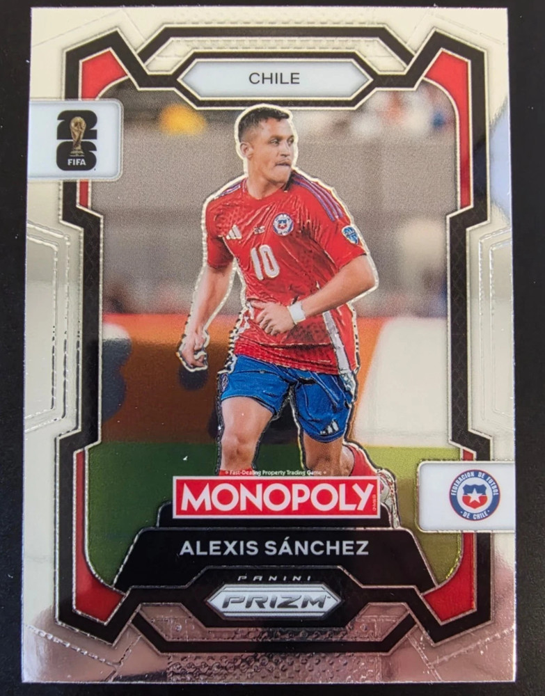 2026 Panini Prizm Monopoly FIFA World Cup Alexis Sánchez Card #85 Chile