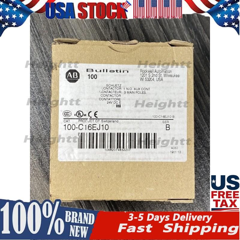 New Allen Bradley 100-C16EJ10 Series B IEC Contactor 16 AMP 24VDC US Free Tax