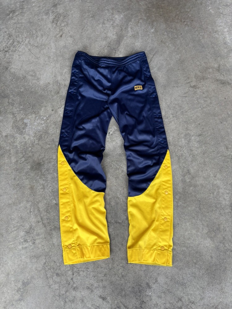 Vintage Nike 80s Tear-Away Side Snap Pants Mens Small Warm Up Track Basketball