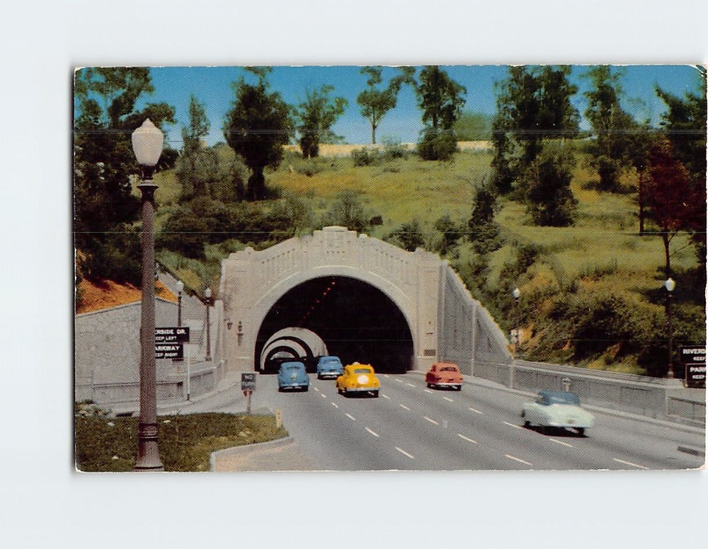 Postcard Figueroa Street Tunnels Los Angeles California USA
