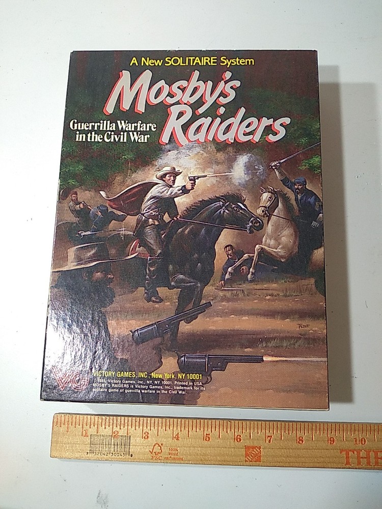 MOSBY'S RAIDERS Victory Games 1985 Civil War Game UNPUNCHED Open Box Avalon Hill