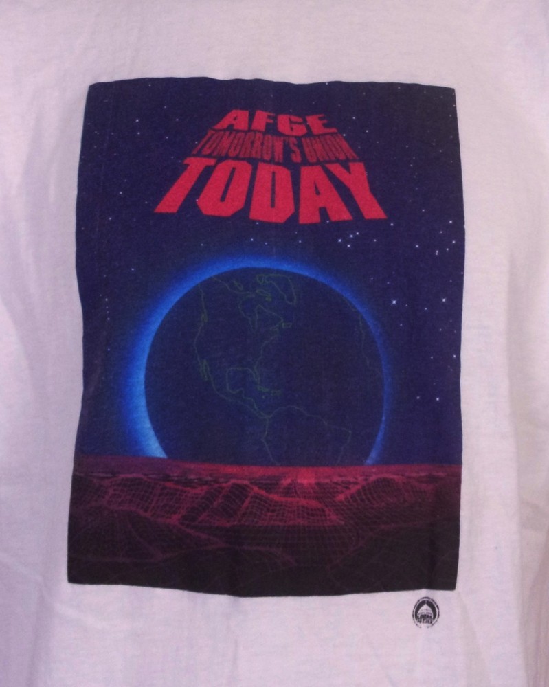 vintage 80s Medallion USA single stitch AFGE Tomorrow's Union Today T-Shirt XL